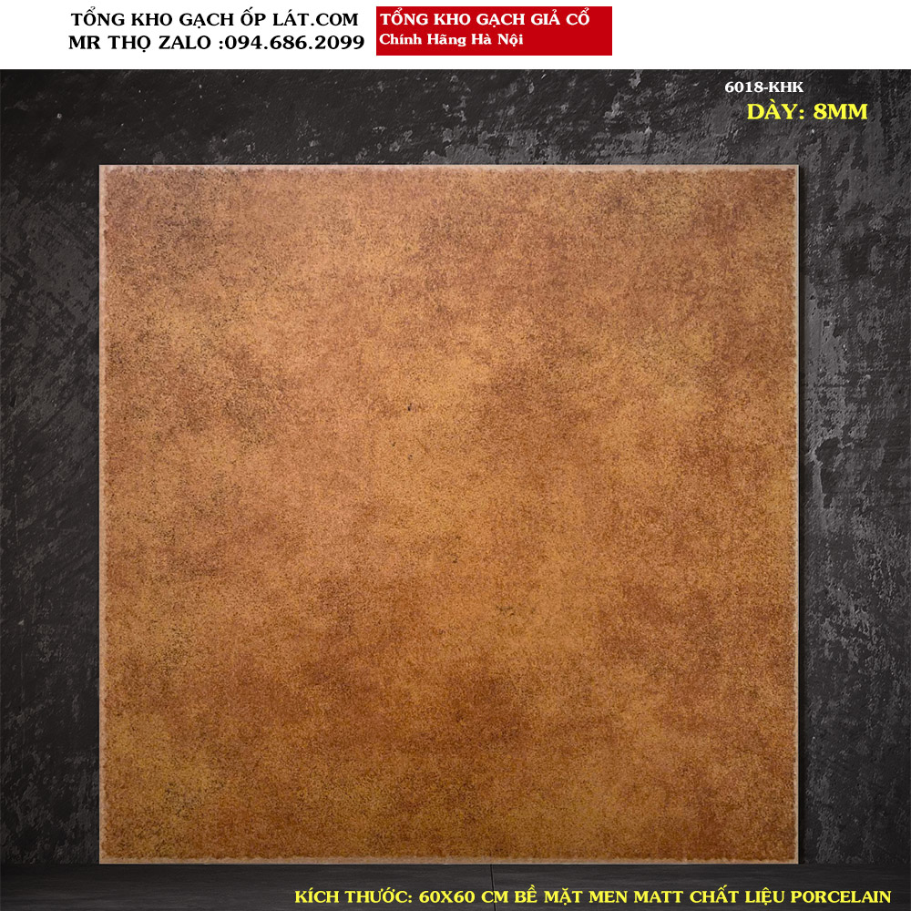 Gạch giả cổ da bò 60x60 6018 Loại A1